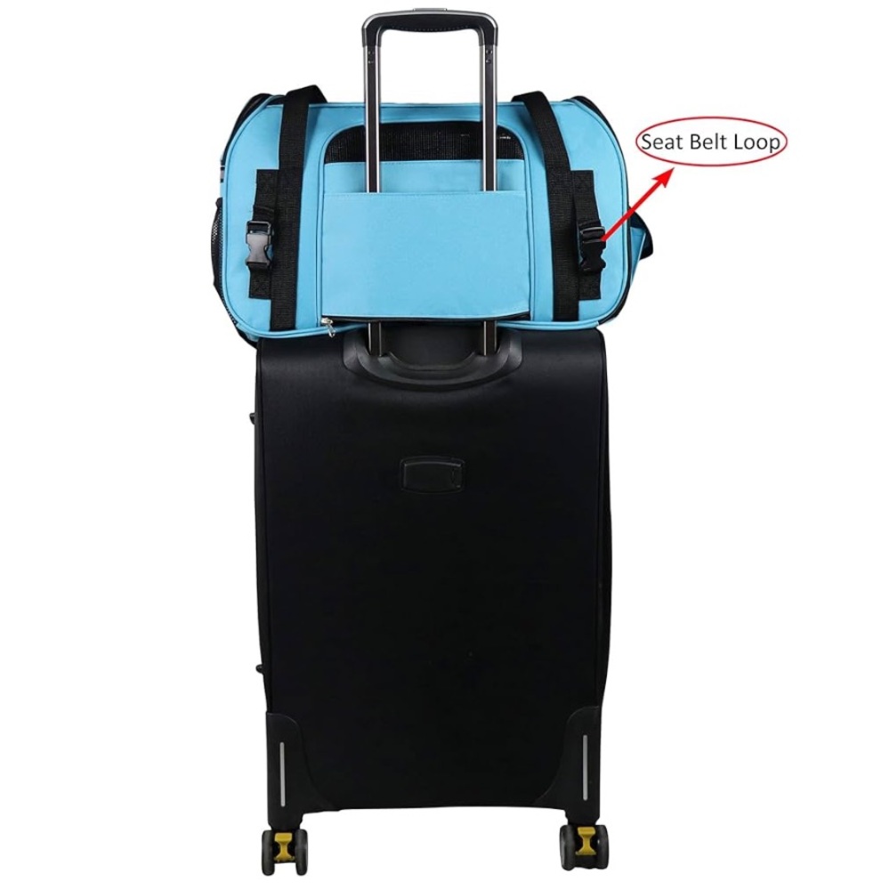 ELITE FIELD Soft Sided Pet Carrier Sky Blue - Picture 8 of 15
